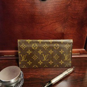 Louis Vuitton Monogram Checkbook Cover/Note Holder Vintage Pre-Date Code